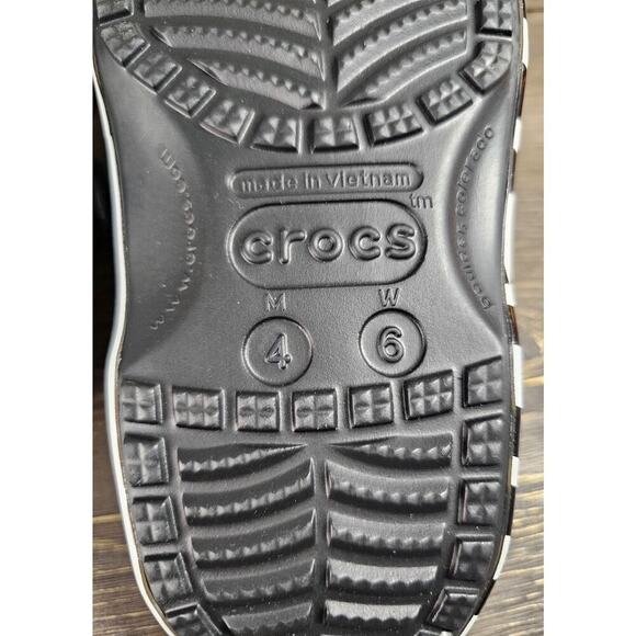 Crocs Nascar Classic Clogs Unisex Black Multi Size M4 W6 Nwot - Picture 8 of 10